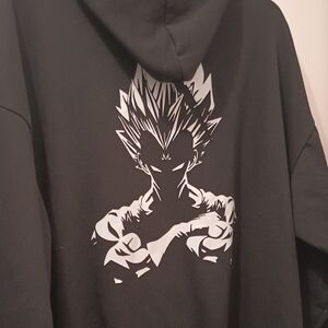 Dragonball Z Black Hoodie with Anime Graphic